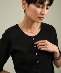 サロン　アダム　エ　ロペ/【WEB限定】プリマベールリブヘンリーネックTシャツ/508275882