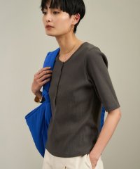 サロン　アダム　エ　ロペ/【WEB限定】プリマベールリブヘンリーネックTシャツ/508275882