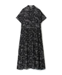 GALERIE VIE/ LandScapeシルクストレッチ ギャザーシャツドレス/508275931