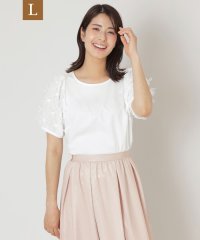 TO BE CHIC(L SIZE)/【L】リボンチュール カットソー/508162657