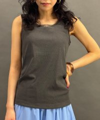 NICOLE white/チュール付きタンクトップ/508241080
