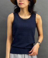 NICOLE white/チュール付きタンクトップ/508241080