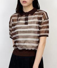 NICOLE CLUB/シアーポロニット/508241083