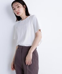 NATURAL BEAUTY BASIC/シフォンラインTブラウス/508241227