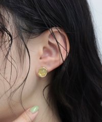 fredy emue/フェイクストーンメタルコンビピアス/508246179