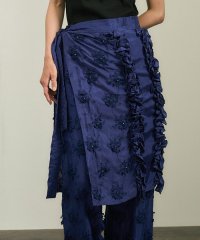 サロン　アダム　エ　ロペ/【crinkle crinkle crinkle（クリンクルクリンクルクリンクル）】frill rayon shantung apron skirt / エプロ/508257033