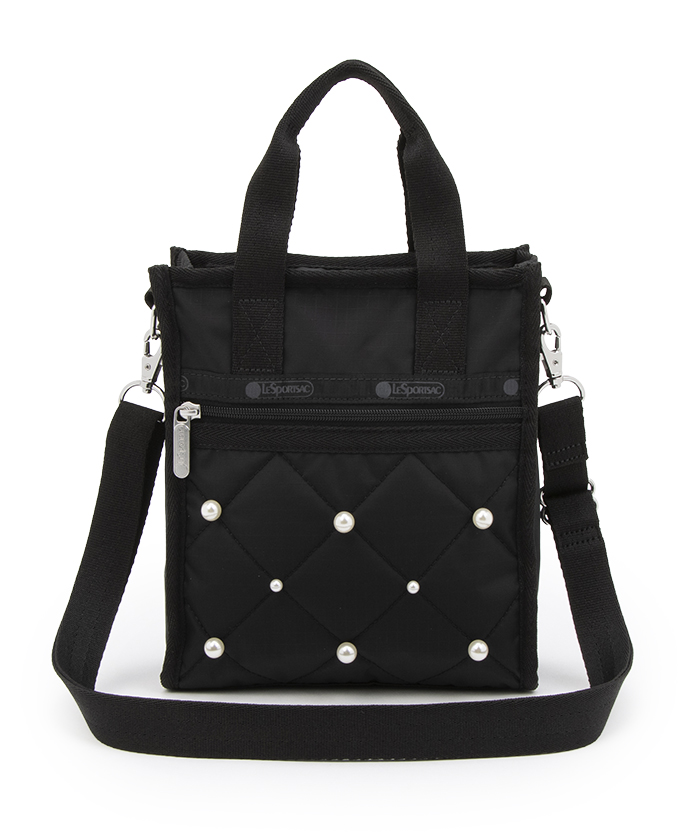 ☆LeSportsac☆ MINI TOTE W PEARLS パール 要在庫確認 MINI N/S TOTE W/ PEARLS スターライトパール｜レスポートサック