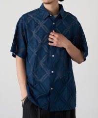 MAGASIN DE MODE CONTACT/マガジンデモードコンタクト MAGASIN DE MODE CONTACT 透かし柄HSシャツ/508265111