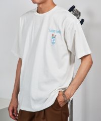 MAGASIN DE MODE CONTACT/マガジンデモードコンタクト MAGASIN DE MODE CONTACT レトロイラストプリントTシャツ/508265119