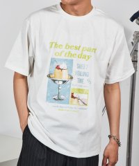 MAGASIN DE MODE CONTACT/マガジンデモードコンタクト MAGASIN DE MODE CONTACT レトロイラストプリントTシャツ/508265119