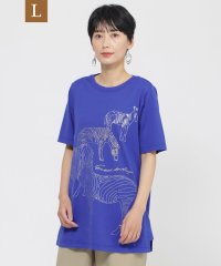 エヴェックス バイ クリツィア　Lサイズ/【L】【接触冷感】【ウォシャブル】メタリックゼブラプリントチュニックカットソー/508269375