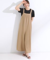 SHOO・LA・RUE/裏がサラサラやわらか ギャザーサロペット/508275728