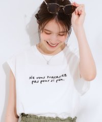 SHOO・LA・RUE Cutie Blonde/【ひんやり/汗染み軽減/UVカット】 ロゴプリントノースリーブTシャツ/508276458