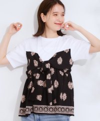 SHOO・LA・RUE Cutie Blonde/キューティーブロンド Cutie Blonde スカーフ巻きレイヤード風Tシャツ/508276460