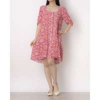 WHISTLES/ウィッスルズ WHISTLES Blurred Strokes Flippy Dress/508276562
