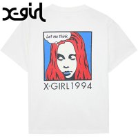 X-girl/エックスガール X－girl POP FACE S/S TEE WHITE ホワイト 白 [105252011037]/508276600