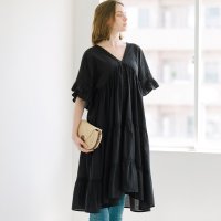 coca/コカ coca Vネックレースワンピース/508276611