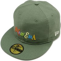 NEW ERA/ニューエラ NEW ERA 59FIFTY COTTON FLAX ミリタリーグリーン [14388816]/508276627
