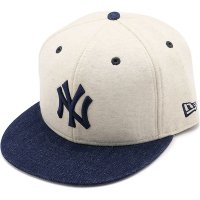 NEW ERA/ニューエラ NEW ERA 59FIFTY OATMEAL オートミール/ネイビー [14388837]/508276631