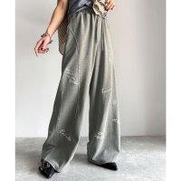 Classical Elf/クラシカルエルフ Classical Elf 今季のイチオシ！ランダム刺繍裏毛スウェットワイドパンツ/508276788
