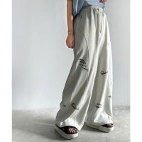 Classical Elf/クラシカルエルフ Classical Elf 今季のイチオシ！ランダム刺繍裏毛スウェットワイドパンツ/508276788