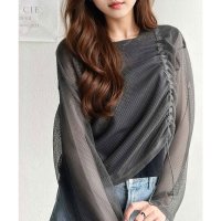 Classical Elf/クラシカルエルフ Classical Elf 《JaVa ジャバコラボ》メッシュレイヤードバックプリントシャーリングトップス (セット)/508276795