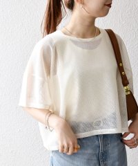 SHIPS any WOMEN/SHIPS any:〈手洗い可能〉メッシュ シアー ワイド TEE × タンク セット/508276818