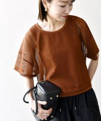SHIPS any WOMEN/SHIPS any:〈手洗い可能〉メッシュ シアー ワイド TEE × タンク セット/508276818