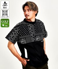 SB Select/シルバーバレットセレクト SB Select LUXE/R クルーネック ストレッチナイロン布帛バンダナ柄切り替え半袖Tシャツ/508277182