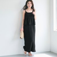 coca/コカ coca ペプラムクロスシャーリングワンピース/508277258
