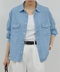 GALLARDAGALANTE/クロップドデニムシャツ/508277287