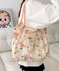 florge/フロージュ florge 【大容量・軽い◎】フラワーリボン総柄ショッピングバッグ/エコバッグ/サブバッグ/508277292