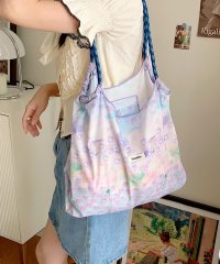 florge/フロージュ florge 【大容量・軽い◎】フラワーリボン総柄ショッピングバッグ/エコバッグ/サブバッグ/508277292