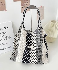 florge/フロージュ florge 【大容量・軽い◎】フラワーリボン総柄ショッピングバッグ/エコバッグ/サブバッグ/508277292
