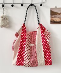 florge/フロージュ florge 【大容量・軽い◎】フラワーリボン総柄ショッピングバッグ/エコバッグ/サブバッグ/508277292
