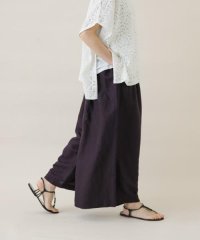 KAGURE/リネンレーヨンワイドギャザーパンツ/508277492