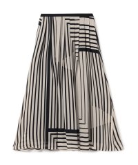 GALERIE VIE/ストライプシルクストレッチ イージータックスカート/508277563