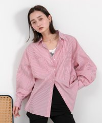 ad thie/アドティエ ad thie ボリュームスリーブ ポケ付きストライプシャツ/505213790