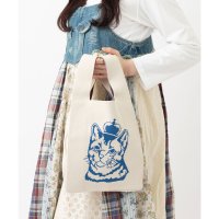 Jubilee/ジュビリー Jubilee ニットトートバッグ 大きめマルシェサイズ イギリスデザイン 英国ロイヤルモチーフ/507803012