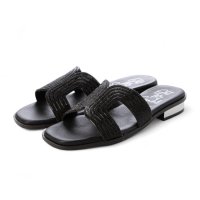 Oh my Sandals/オー マイ サンダルズ Oh my Sandals ラインストーンローヒールサンダル/508088781