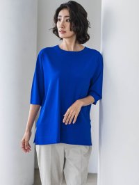 la.f…(Lsize)/ラ エフ エルサイズ la.f…(Lsize) 【大きいサイズ】Tシャツ風ニットプルオーバー≪手洗い可能≫/508120700