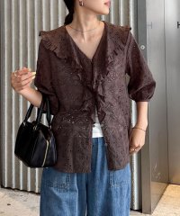 fredy emue/レースフリルカラーブラウス/508240223