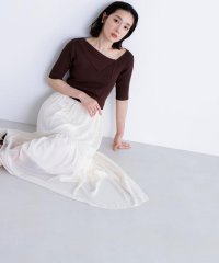 NATURAL BEAUTY BASIC/アシメカラードッキングワンピース/508246492