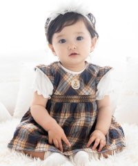 fillot de bebe reduction/【お揃い/オーガニック】チェックチュニック＆ブルマセット(70~90cm)/508261970