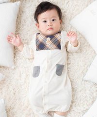 fillot de bebe reduction/【お揃い/オーガニック】チェック2WAYオール(50~75cm)/508261979