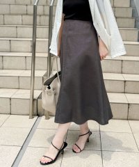 NOLLEY’S sophi/ウォッシャブル麻調フレアスカート/508262849