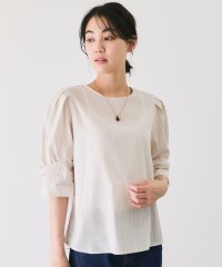 JAYRO/ローンストライプラメミックスブラウス/508271558