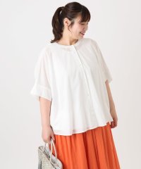 eur3/【大きいサイズ】キャンブリックバック刺繍ブラウス/508277663