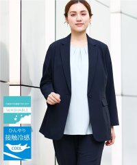 eur3/【大きいサイズ/11号サイズあり/セットアップ対応】接触冷感ストレッチテーラードジャケット/508277666
