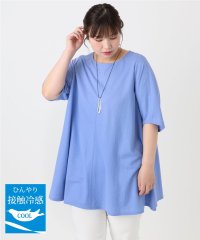 eur3/【大きいサイズ/接触冷感】カノコバックフレアチュニック/508277668